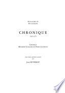 Chronique 1145-1275