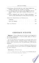 Chronique d'Égypte