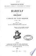 Chronique de l'abbaye de Saint-Riquer (V. siècle - 1104)