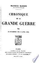 Chronique de la grande guerre