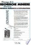 Chronique de la recherche minière