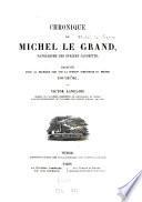 Chronique de Michel le Grand, patriarche des Syriens jacobites