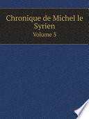 Chronique de Michel le Syrien