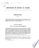 Chronique de Michel le Syrien, Patriarche Jacobite d'Antioche (1166-1199): Translation