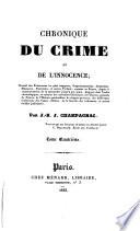 Chronique du crime et de l'innocence