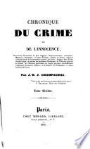 Chronique du crime et de l'innocence