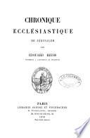 Chronique ecclésiastique de Jérusalem