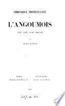 Chronique protestante de l'Angoumois