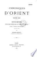 Chroniques d'Orient