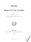Chroniques de Brabant et de Flandre