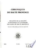 Chroniques de Haute-Provence