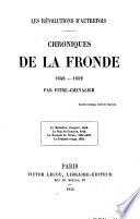Chroniques de la Fronde, 1648-1652