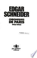 Chroniques de Paris