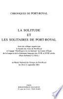 Chroniques de Port-Royal