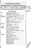 Chronologie internationale