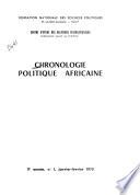 Chronologie politique africaine