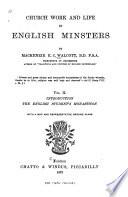 Church Work and Life in English Minsters