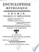 Chymie, pharmacie et métallurgie