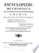 Chymie, pharmacie et métallurgie