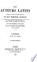 Cicéron. Traité des devoirs. (Expliqué littéralement, traduit en français et annoté par M. Sommer.).