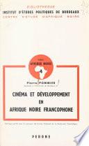 Cinéma et développement en Afrique noire francophone