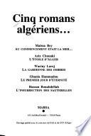 Cinq romans algériens--