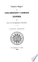 Cinquième rapport du Conseil-Administratif [1850-51]