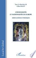 Citoyennetés et nationalités en Europe