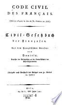 Civil-Gesetzbuch der Franzosen