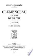 Clemenceau au soir de sa vie, 1920-1929