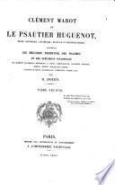 Clément Marot et le psautier huguenot
