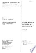 Cloture integrale des ideaux et equisingularité
