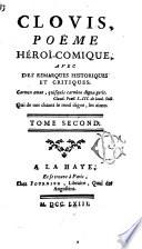 Clovis, poème héroi-comique avec des remarques historiques et critiques