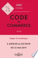 Code de commerce 2020, annoté - 115e éd.