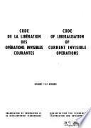 Code de la Libération Des Opérations Invisibles Courantes