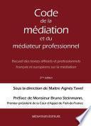 Code de la Médiation et du Médiateur Professionnel