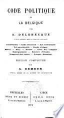 Code politique de la Belgique