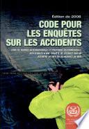 Code Pour Les Enquêtes Sur Les Accidents