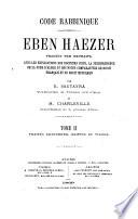Code Rabbinique Eben Haezer