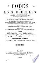 Codes et lois usuelles