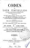 Codes et lois usuelles