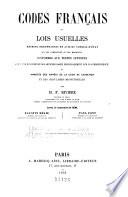Codes français et lois usuelles