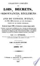Collection complète des lois, décrets d'intérêe général, traités internationaux, arrêtés, circulaires, instructions, etc