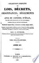 Collection complète des lois, décrets d'intérêe général, traités internationaux, arrêtés, circulaires, instructions, etc