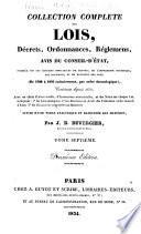Collection complète des lois, décrets d'intérét général, traités interanationaux, arrêtés, circulaires, instructions, etc