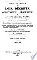 Collection complète des lois, décrets d'intérét général, traités interanationaux, arrêtés, circulaires, instructions, etc