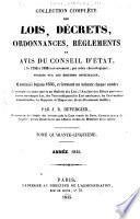 Collection complète des lois, décrets d'intérét général, traités interanationaux, arrêtés, circulaires, instructions, etc