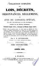 Collection complète des lois, décrets d'intérêt général, traités internationaux, arrêtés, circulaires, instructions, etc