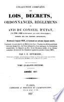 Collection complète des lois, décrets d'intérêt général, traités internationaux, arrêtés, circulaires, instructions, etc
