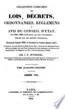 Collection complète des lois, décrets, ordonnances, règlements, avis du Conseil-d'État